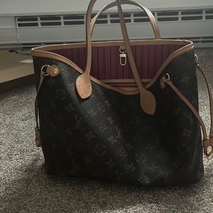 Louis vuitton neverfull and wallet - gently used in great condition